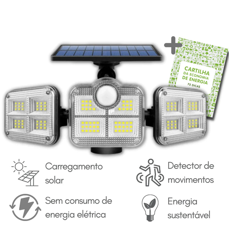 Refletor LED Solar Autossustentável - EcoSol