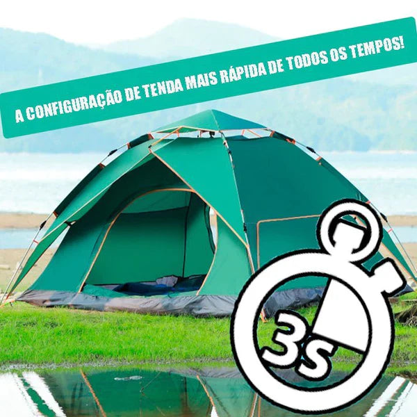 Barraca impermeável Abertura Automática (+ Brinde Kit 2 Cadeira de Camping)